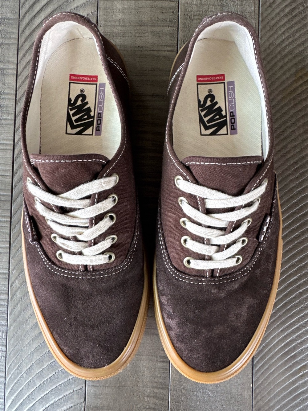 Vans Skate Authentic Brown Canvas/Gum Skater Sneakers Men’s Size 10.5 (NWOT) - Picture 10 of 16